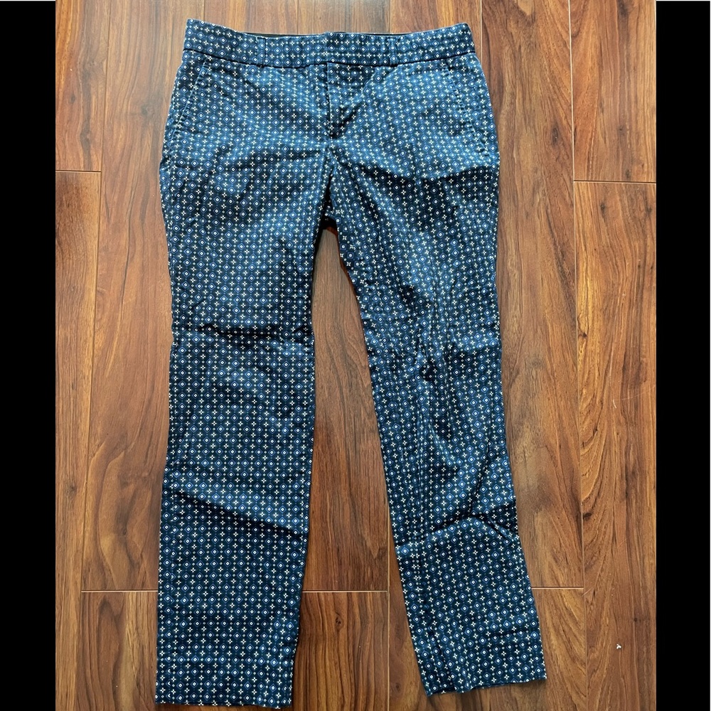 Banana Republic Blue Printed Pants